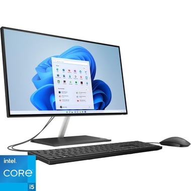 HP All-in-One 24 Desktop Computer, 23.8", Intel Core i5, 8 GB RAM, 512 GB PCIe NVMe M.2 SSD