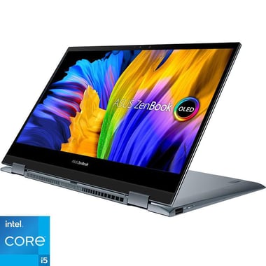 Asus Zenbook Flip 13 UX363EA 2-in-1 Laptop - Convertible, 13.3", Intel Core i5, 8 GB RAM, 512 GB PCIe NVMe M.2 SSD, Windows 11, Folder