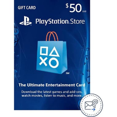 Sony 50$ PlayStation Store Payment and Recharge Card (Delivery by eMail), Digital Code (USA)
