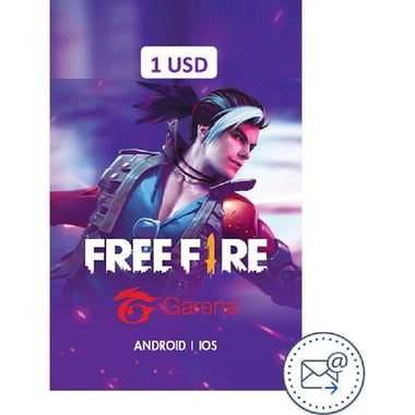 Garena Free Fire E-Vouchers (100 Diamond) 1$ Game Payment and Recharge Card (Delivery by eMail), Digital Code (USA)