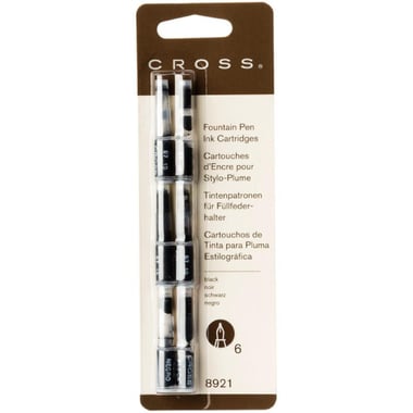 Cross Ink Cartridge Pen Refill, Medium, Black