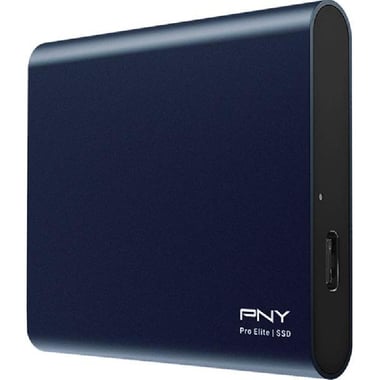 PNY TECHNOLOGIES Elite PRO Portable SSD - Solid State Drive, 1 TB, Dark Blue