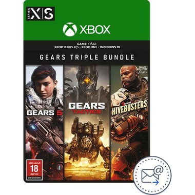 Digital Code, Gears Triple Bundle, Xbox Series X/Xbox Series S/Xbox One/Windows 10 (Games), Action & Adventure, ESD (Delivery by Email)