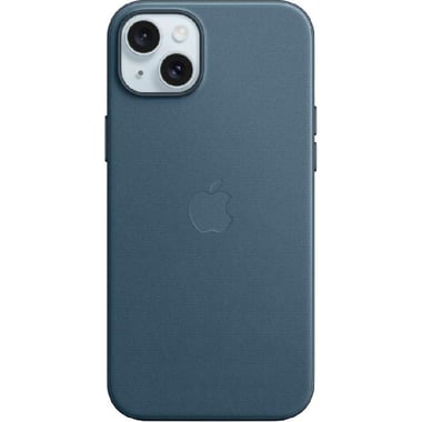 Apple FineWoven Back Cover Mobile Case with MagSafe, for iPhone 15 Plus, Pacific Blue