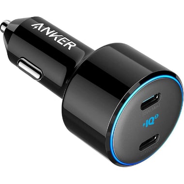 Anker PowerDrive+ III Duo Car Charger, Fast Battery Charging, 48W, Dual USB-C, Black