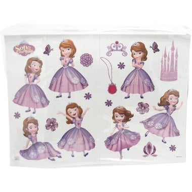 Disney Sofia The First Sheet Book Cover, White/Purple, 36.00 cm ( 14.17 in )X 50.00 cm ( 1.64 ft )