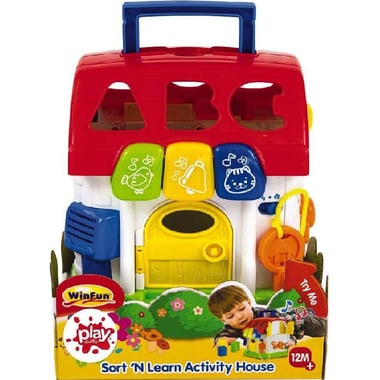 WinFun Sort 'n Learn Activity House Preschool Learning Activity Set, English, 1 Year and Above