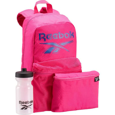 Reebok Kids Lunch Set Backpack with Accessory, Pink/Blue
