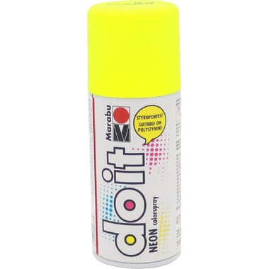 Marabu Do-it Neon, Weatherproof Spray Paint, Yellow, 150.00 ml ( 5.28 oz )