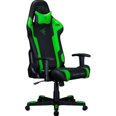 DXRacer Razer P133 Gaming Chair, Black/Green