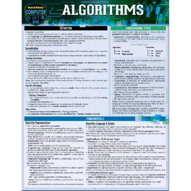 Algorithms (Quickstudy Reference Guide)