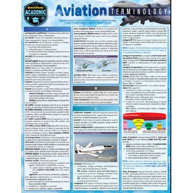 Aviation Terminololgy (Quickstudy Reference Guide)