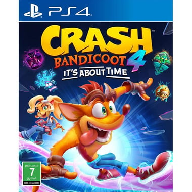 Crash Bandicoot ‎4‎: It's About Time، لعبة بلايستيشن 4، أكشن ومغامرة اسطوانة بلوراي