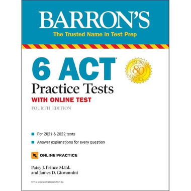 6 ACT Practice Tests, 4th Edition (Barron's ACT) - with Online Test