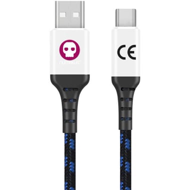 Numskull USB-C to USB 2.0 Sync & Charge Cable, 13.00 ft ( 3.96 m ), Black/Blue