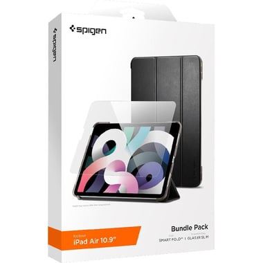 Spigen Bundle Pack Tablet Case with Screen Protector, for iPad Air 10.9 4th Gen, Black