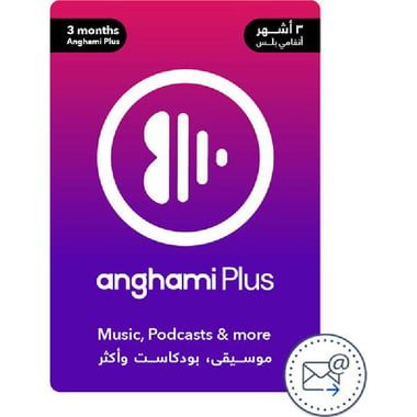 Anghami 3 Months Music Gift Card (Delivery by eMail), Digital Code (KSA)
