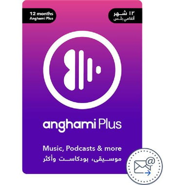Anghami 12 Months Music Gift Card (Delivery by eMail), Digital Code (KSA)