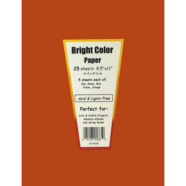 Hygloss Bright Art Paper, Letter Size, Assorted Color
