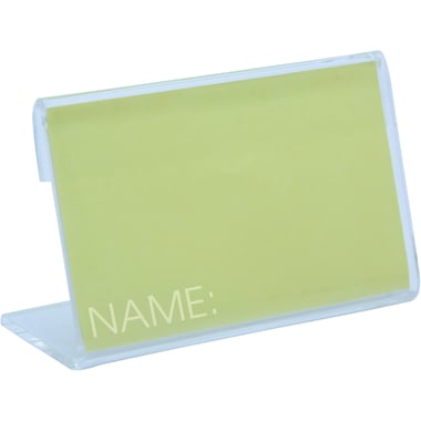 Name Holder, 6.5 X 4.1 cm, Table Top, Acrylic, Clear