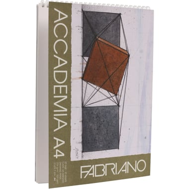 Fabriano Accademia Drawing Pad, 224 gsm, White, A4, 20 Sheets