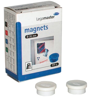 Legamaster Magnetic Signal, Tacking, Round, 20 mm, White