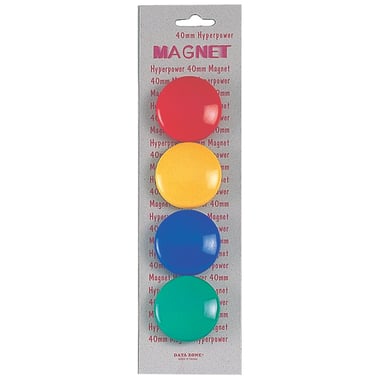 Data Zone Magnetic Signal, Round, 4 cm, Black;Blue;Green;Red;White;Yellow