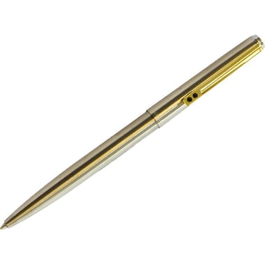 Inoxcrom 77 Gold Clip Dry Ink Pen, Black Ink Color, Medium, Ballpoint,