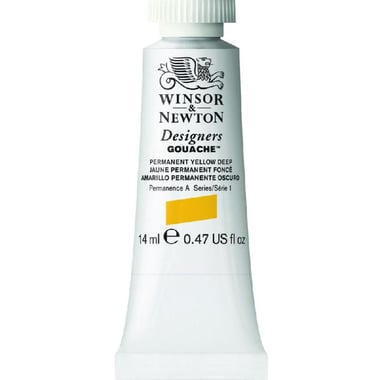 Winsor & Newton Designers Gouache Color, Yellow, 14.00 ml ( .49 oz )