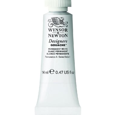 Winsor & Newton Designers Gouache Color, White, 14.00 ml ( .49 oz )