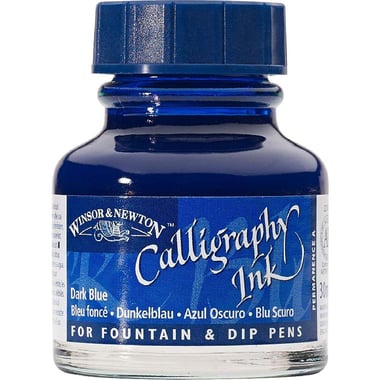 Winsor & Newton Ink for Calligraphy Pen, Blue, 30.00 ml ( 1.06 oz )