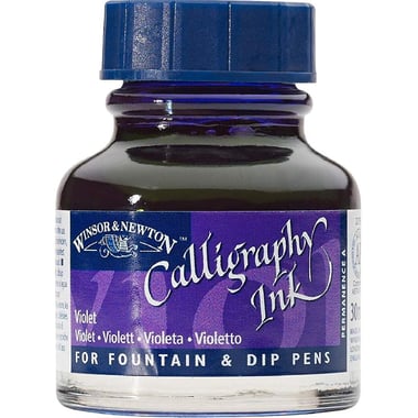 Winsor & Newton Ink for Calligraphy Pen, Violet, 30.00 ml ( 1.06 oz )