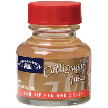 Winsor & Newton Ink for Calligraphy Pen, Gold, 30.00 ml ( 1.06 oz )