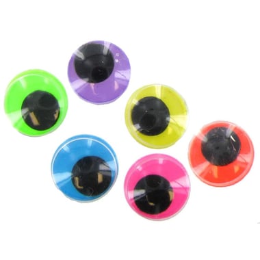 Hygloss Wiggle Eyes (12 mm), Craft Accessory, Assorted Color