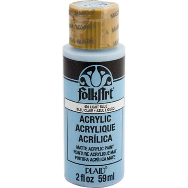 Plaid FolkArt Acrylic Paint, Light Blue, 2.00 oz ( 56.83 ml ),