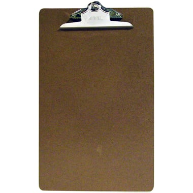 Abel Standard Clipboard, Legal (8.5" X 14"), Wood, Brown