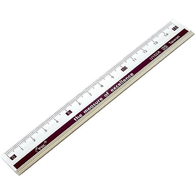 Ruler, Straight Edge, 15 cm, Aluminum