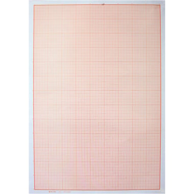 Bassile Freres Graph Paper, 10 X 10 mm Quad Size, 50 X 70 cm, White