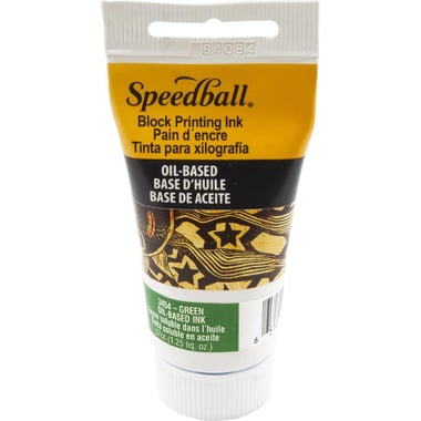 Speedball Oil-base Ink Block Printing, Green, 37.00 ml ( 1.30 oz ),