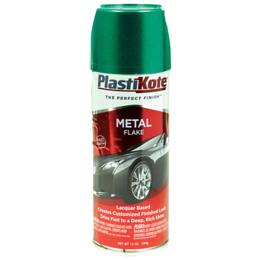 Plasti-Kote Metal Flake Lacquer Spray Paint, Green, 340.96 ml ( 12.00 oz ),