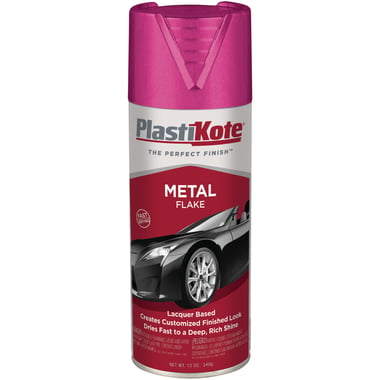 Plasti-Kote Metal Flake Lacquer Spray Paint, Burgundy, 340.96 ml ( 12.00 oz ),