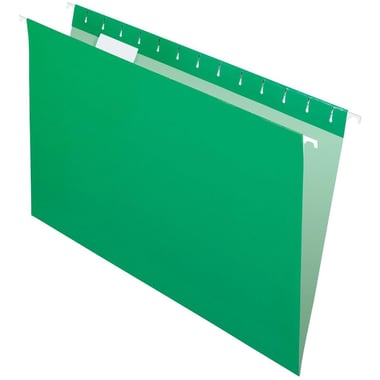 Pendaflex Hanging File, Legal/A4/Letter/Foolscap, 1/5 Tab Cut, Bright Green