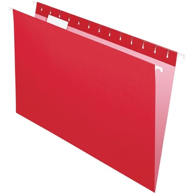 Pendaflex Hanging File, Legal/A4/Letter/Foolscap, 1/5 Tab Cut, Red