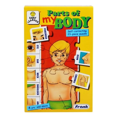 Frank Early Learner Parts of My Body Puzzle & Activity Set, 23 Pieces, English, 4 Years and Above