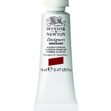 Winsor & Newton Designers Gouache Color, Alizarin Crimson, 14.00 ml ( .49 oz )