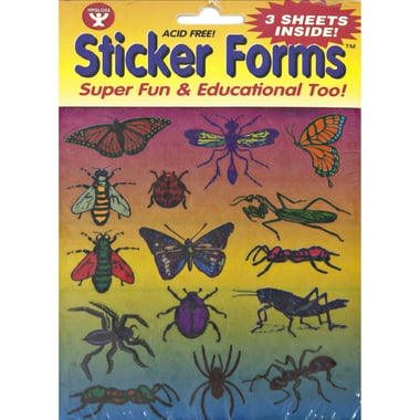 Hygloss Stickers, Insects, 3 Sheets