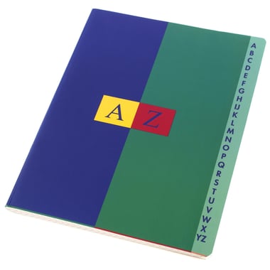 Conquerant Classique Notebook (Seyes), Indexed A-Z, 17 X 22 cm, 120 Pages (60 Sheets), Square Ruled (French)