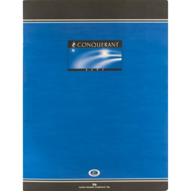 Conquerant Classique Notebook (Seyes), 24 X 32 cm, 96 Pages (48 Sheets), Square Ruled (French)