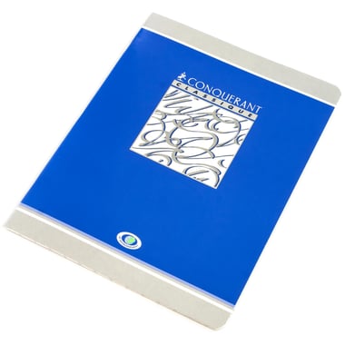 Conquerant Classique Notebook (Seyes), 17 X 22 cm, 96 Pages (48 Sheets), Square Ruled (French), Blue