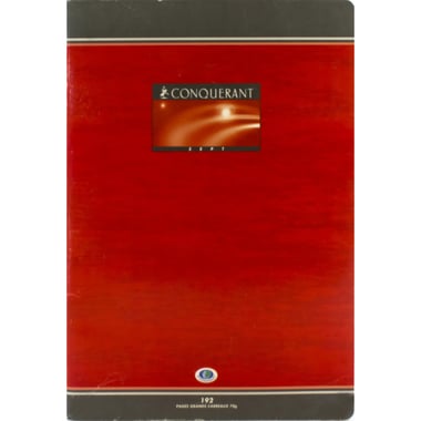 Conquerant Classique Notebook (Seyes), 24 X 32 cm, 192 Pages (96 Sheets), Square Ruled (French)